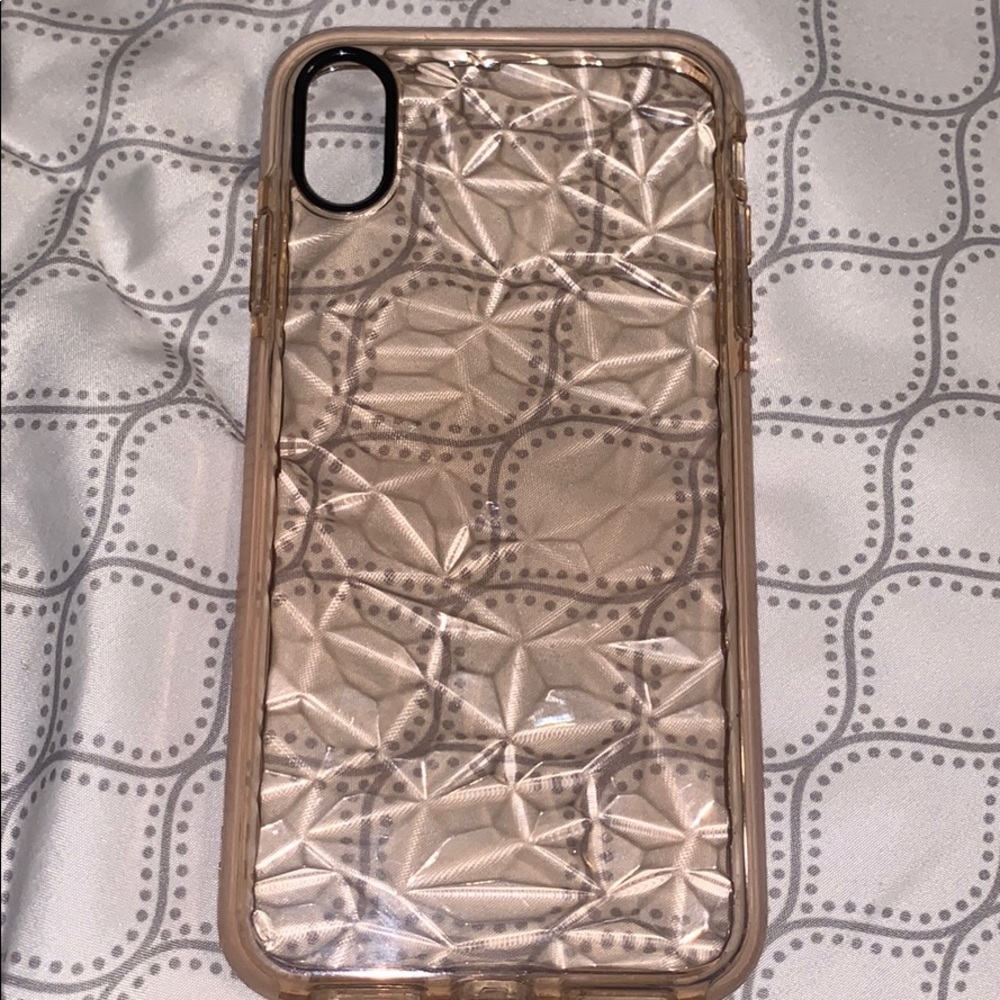 iPhone XS Max nude pink/clear case